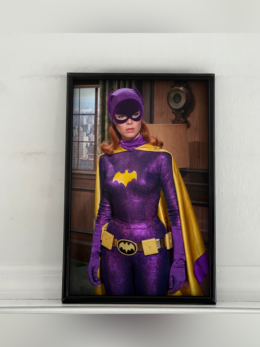 Batman Batgirl Yvonne Craig Pinup Girl Art Poster